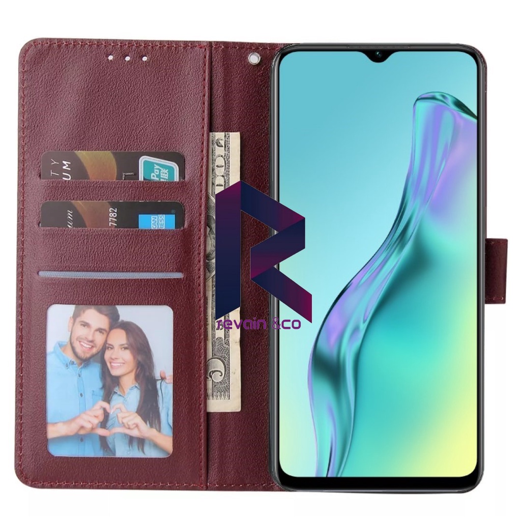 NEW INFINIX HOT 12i CASING DOMPET FLIP WALLET LEATHER KULIT PREMIUM SARUNG BUKA TUTUP FLIP CASE INFINIX HOT 12i TERBARU