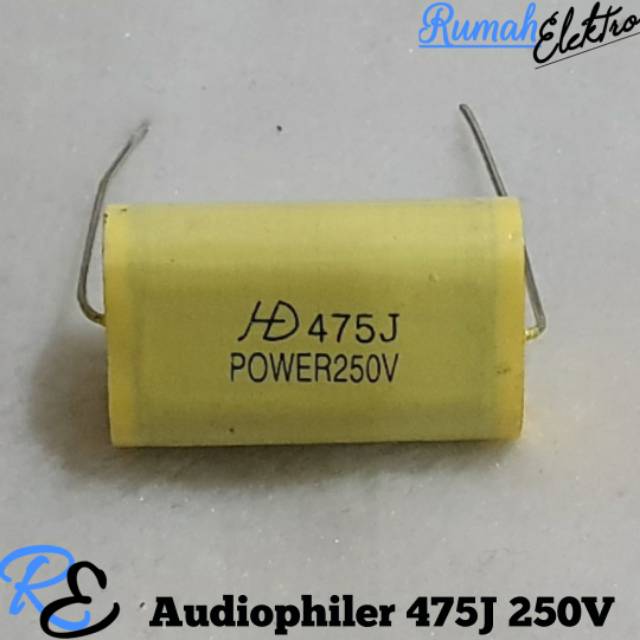 CAP AUDIOPHILER MKP 475J 250V Tahanan Tweeter