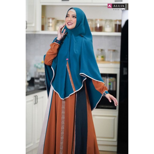 [PRELOVED] SET GAMIS RUQAYYAH AMBER DARK TOSCA AULIA FASHION ORIGINAL