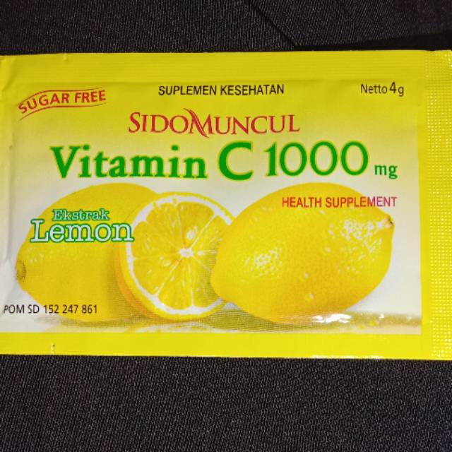 Vitamin C 1000 Sidomuncul Harga Promo Rp 1 600 Sachet Shopee Indonesia