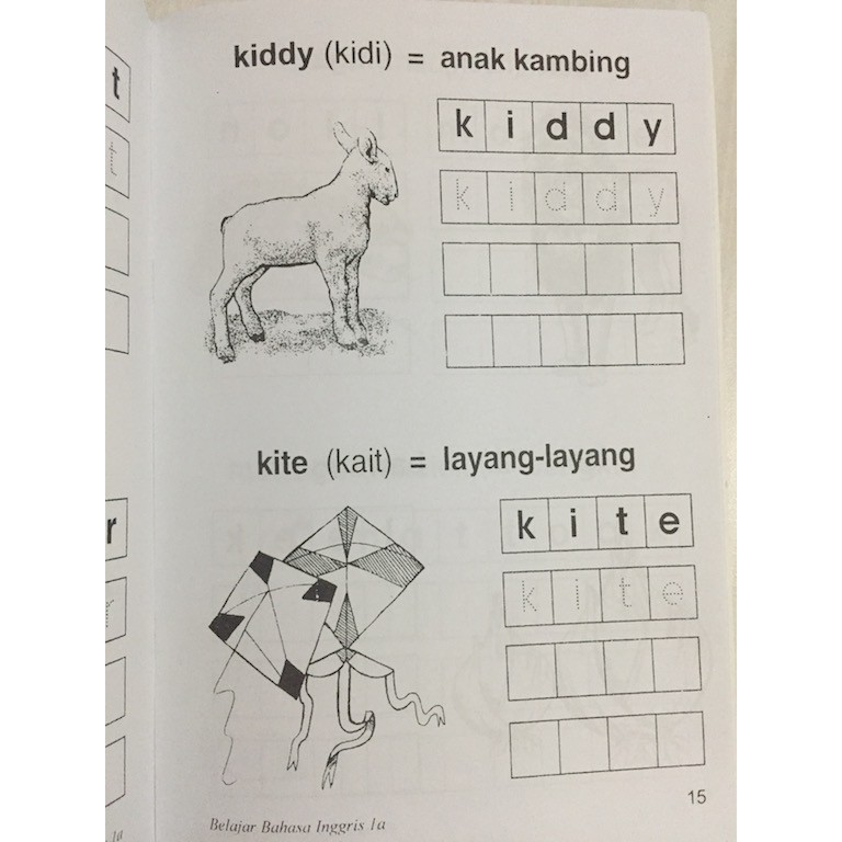 Belajar Bahasa Inggris 1A dan 1 B untuk TK dan SD Kelas 1 / Buku Anak-4