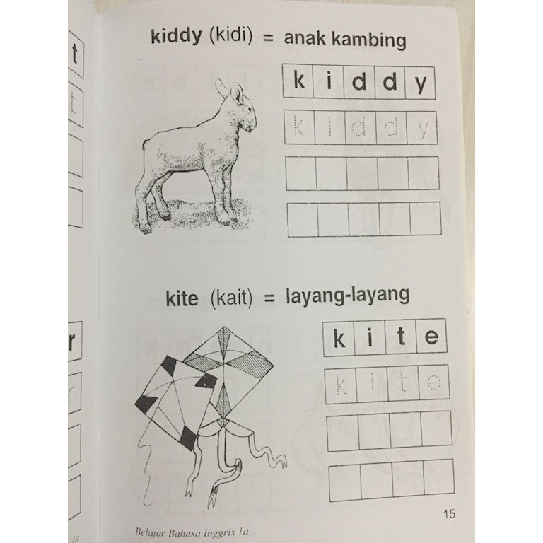 Belajar Bahasa Inggris 1A dan 1 B untuk TK dan SD Kelas 1 / Buku Anak