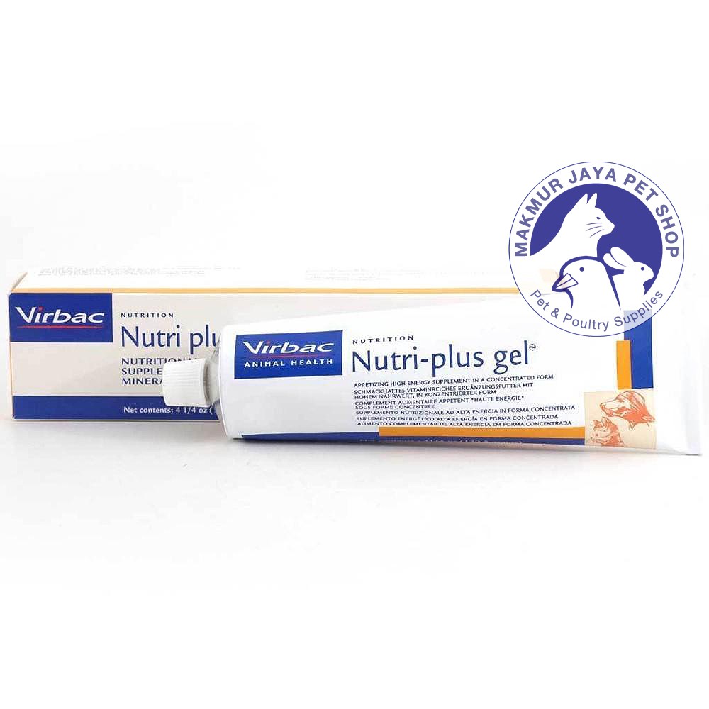 Nutriplus Gel 120gr / Vitamin Kucing Anjing Virbac Nutri Plus 120 gram