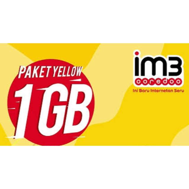 Paket Kuota Data Indosat Mini 1GB Yellow Lengkap Murah Terlaris 1 3 7 15 Hari Minggu