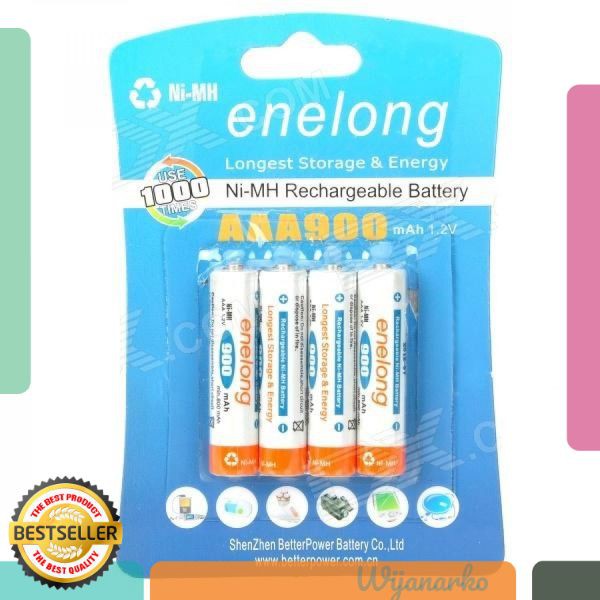 Enelong Baterai Cas Ni-Mh AAA 900mAh 4PCS - HR03 / MN2400 PRT11