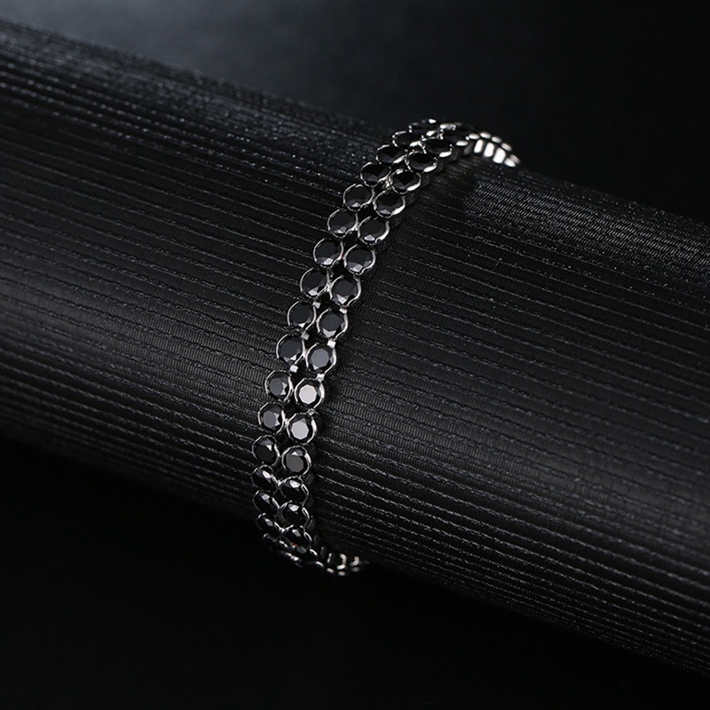 Gelang Rantai Kristal Cubic Zirconia Warna-Warni Untuk Wanita