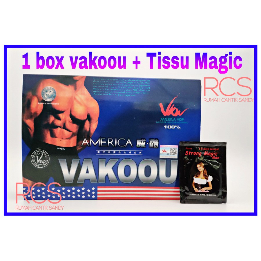 PAKET VAKOOU + TISSU MAGIC (1 pcs) ~ CELANA DALAM PRIA