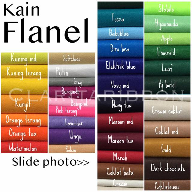 Kain Flanel import / Kain Felt Kain Aplikasi Permeter