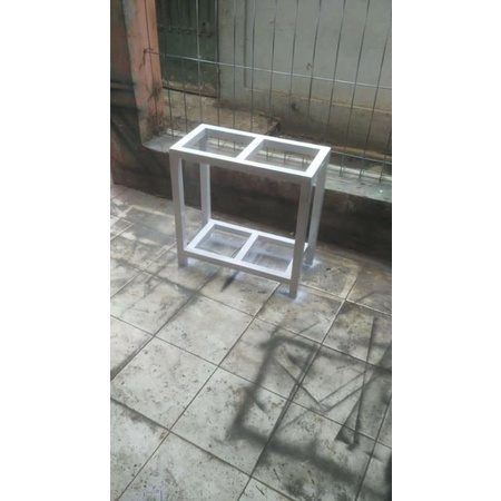 Rak hollow aquarium P80xL40xT65 2 tingkat anti karat