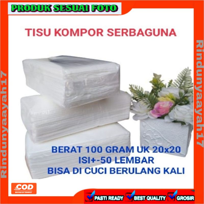 TISU KOMPOR SERBAGUNA BERAT 200 GRAM TISU AJAIB TISU CUCI ULANG 200 GRAM