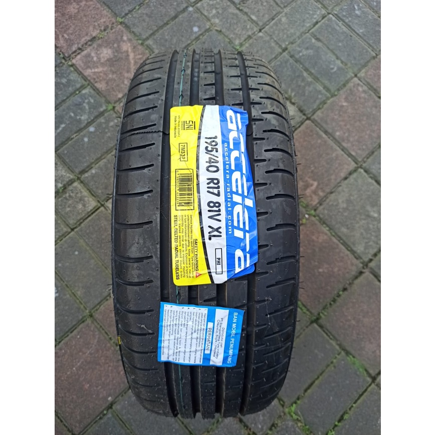 Ban R17 Lokal Berkualitas Ukuran 195 40 Ring 17 Accelera PHI 195/40/17 Ban R17