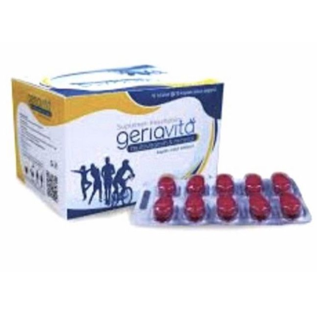 Geriavita Multivitamin untuk orang tua 1 blister
