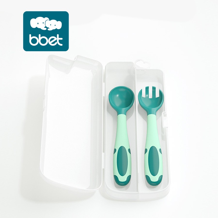 BBET Bendable Baby Fork Spoon / Sendok Garpu Set Makan Anak