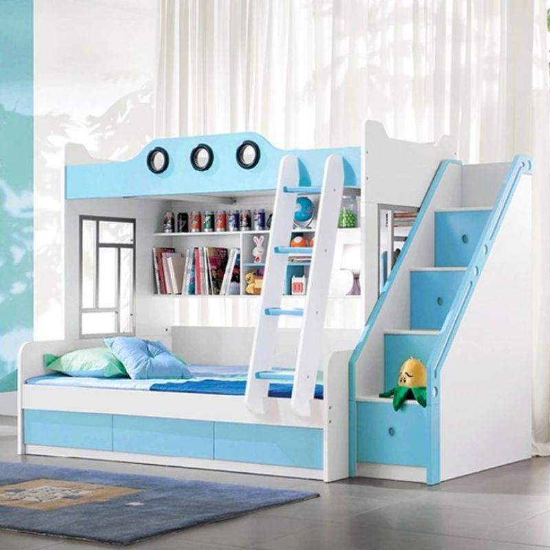 Tempat tidur anak tingkat 3 kasur minimalis laki laki perempuan