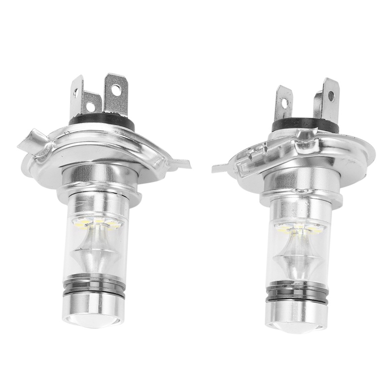 2pcs Lampu Kabut Depan Mobil Led H4 Hb2 9003 100W 20smd 6000K High Power Warna Putih