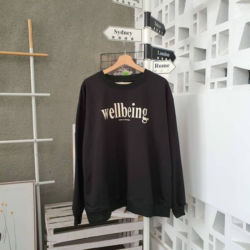 SWEATER WELBEING/sweater pria wanita/sweater kekinian/sweater murah/unisex