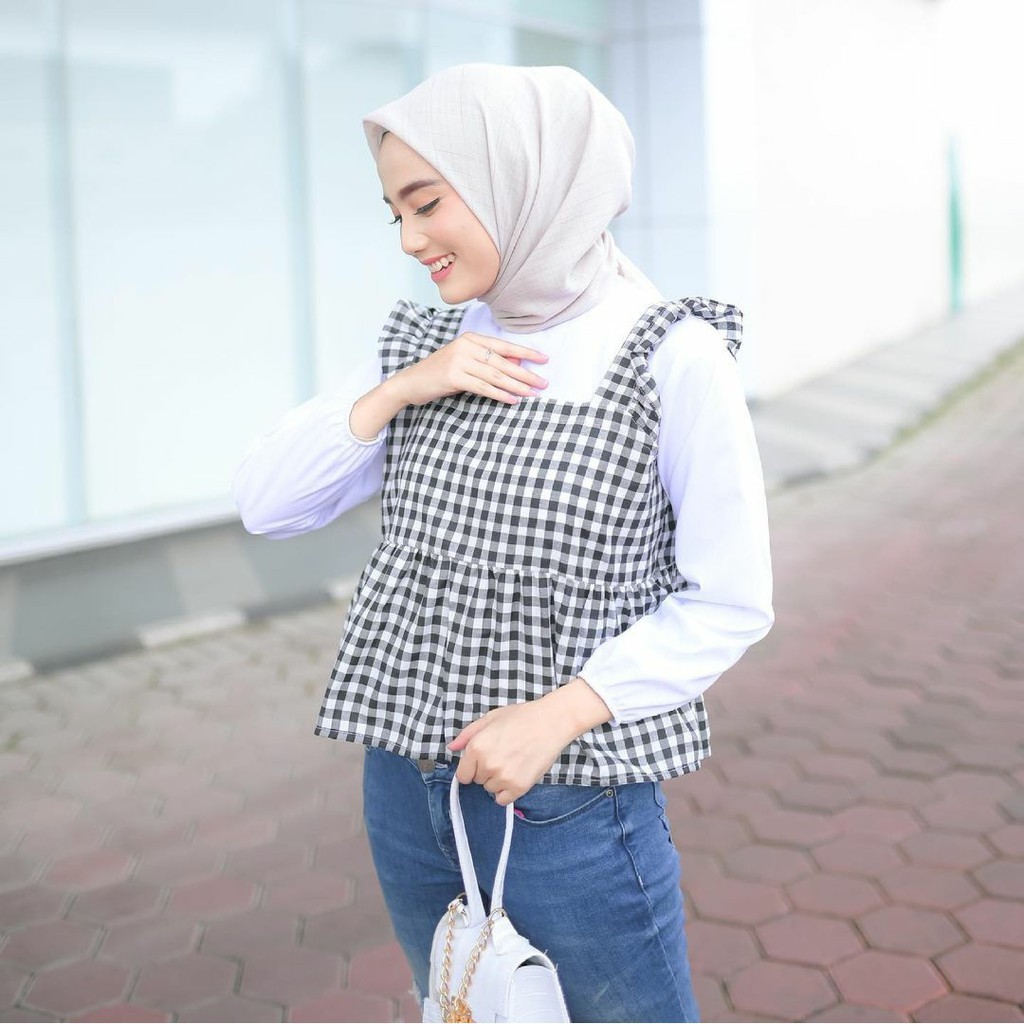 Marco Blouse 2in1 Atasan Baju Muslim Wanita Remaja Terlaris