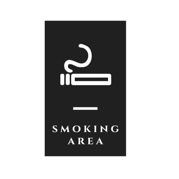 

Sign Smoking Area model A Acrylic Signboard Akrilik Marga Cipta UV Print