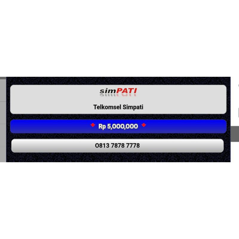 NOMOR CANTIK SIMPATI 0813 78787778