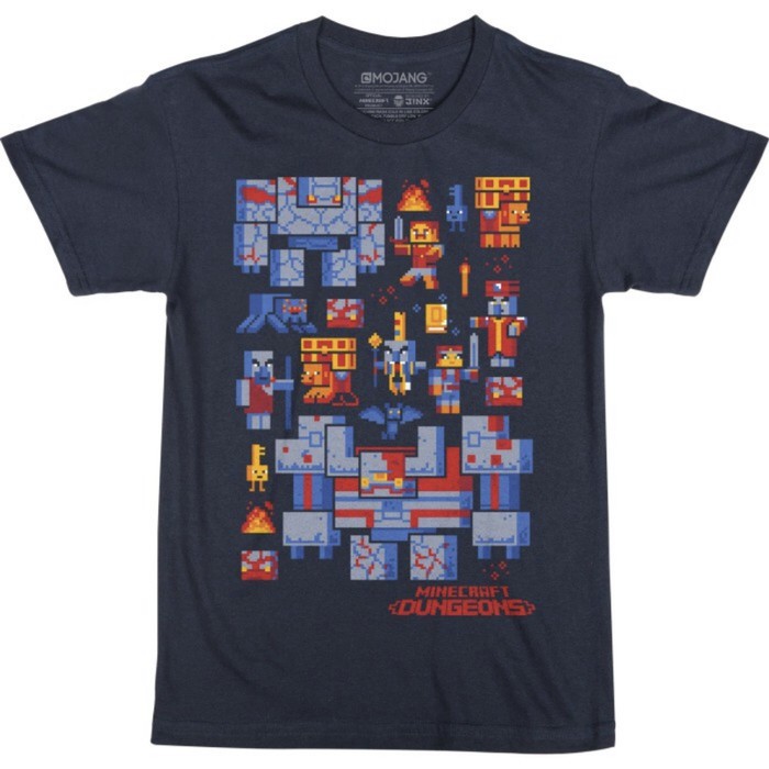 KAOS ANAK MINECRAFT DUNGEON - tshirt roblox Dungeon - baju roblox minecraft - kaos anak minecraft