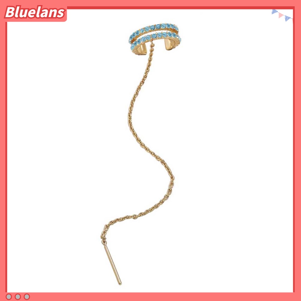 Anting Kait Berlian Imitasi Bahan Alloy Untuk Wanita