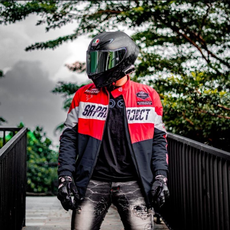 JAKET SR PROJECT RACING WHEELS V2 SIZE L