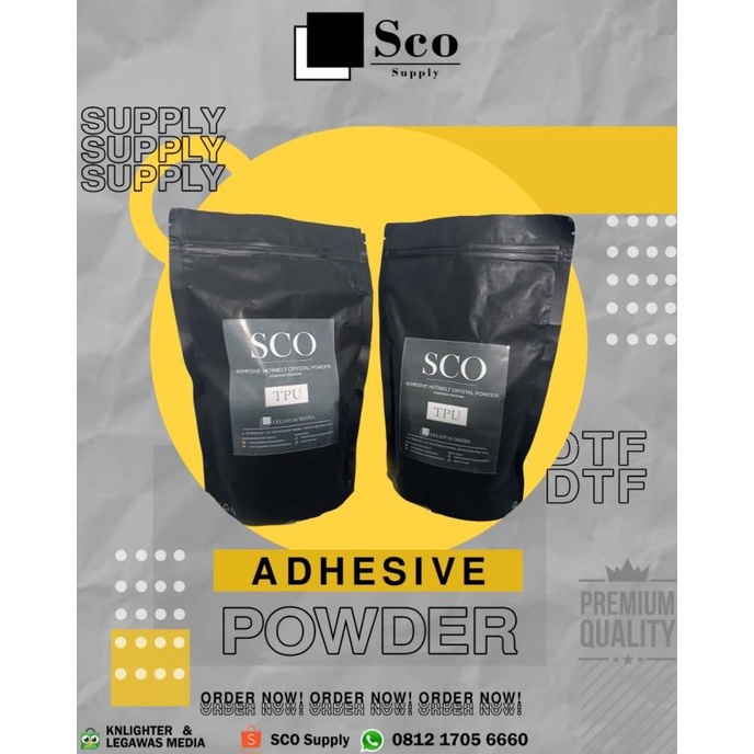 

SCO Adhesive Powder "Tahan Setrika" - 500 gram ---Termurah---