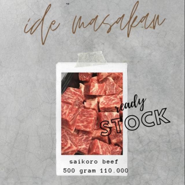 

Saikoro beef #jualdagingbeku #jualikan #frozenfood #beef #frozenfoodsby #frozenfoodsurabaya