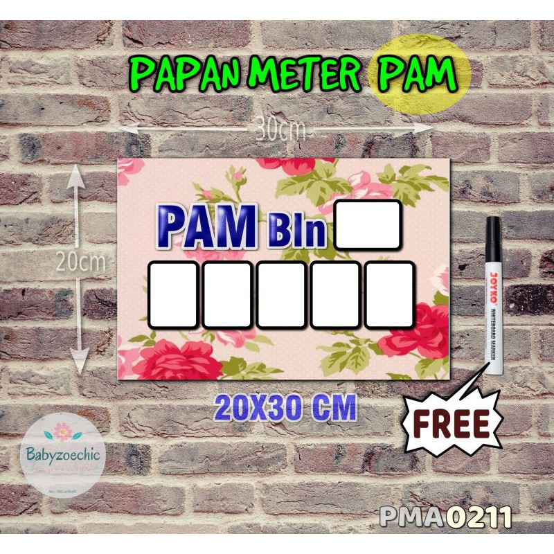 

Zoe Papan Meter Listrik PLN PAM motif Unik - Shabby 11
