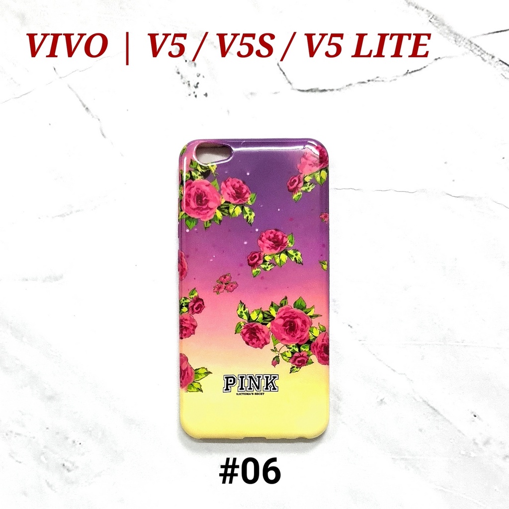 [ BUY 1 GET 1 FREE ] PKN - VIVO V5 V5S V5 LITE V7 V9 Y53 2017 Y71 | PINK NATION Soft Case Floral