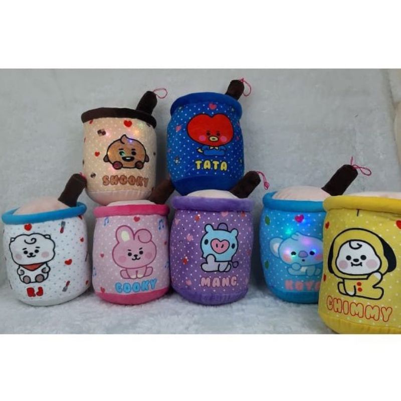 READY BONEKA BOBA BTS BT21 LED / BOBA BTS LED TERBARU