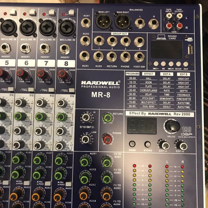Mixer Hardwell MR 8 / MR-8 / MR8 Soundcard Original
