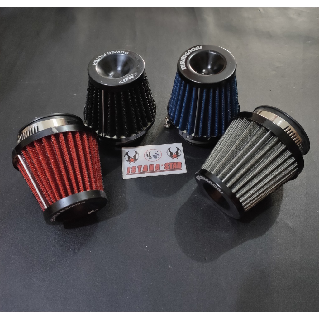 [promo] FILTER RACING Saringan Udara Motor Filter Udara Filter Karbu Pe 24 26 28 Karburator / filter drag racing balap universal semua motor / termurahr/terlaris/star seller