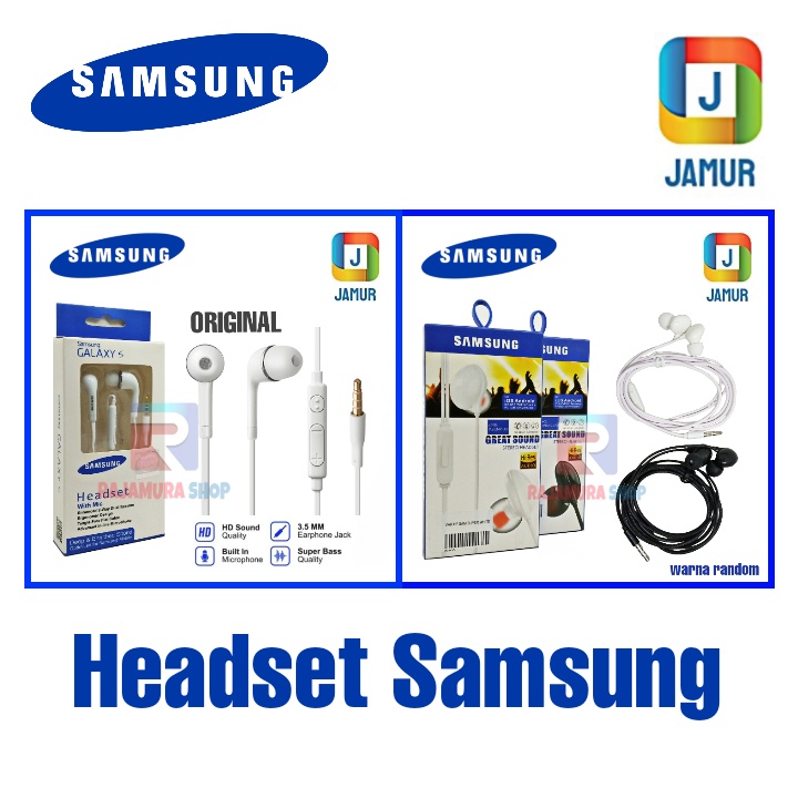 HEADSET SAMSUNG EARPHONE SAMSUNG HANDSFREE SAMSUNG HEADPHONE SAMSUNG