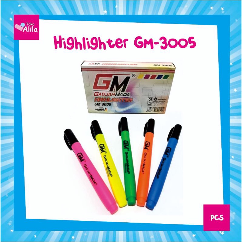 

Stabilo / Highlighter / Penanda Gajah Mada GM 3005