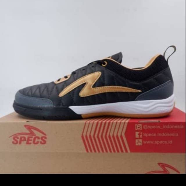Sepatu Futsal Specs Metasala Nativ In Black Gold