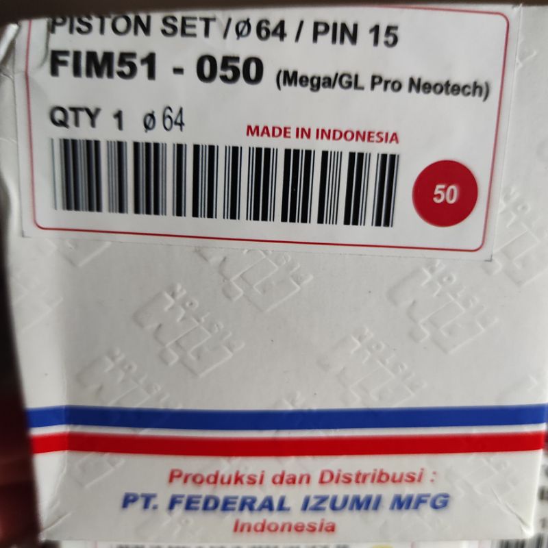 Piston Kit FIM FIM51 Megapro GLPRO-os.50 (64)