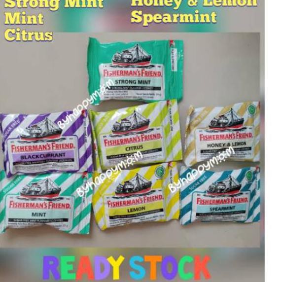 

Diskon!! KODE-288 Fisherman's Friend Permen Fisherman 25 gram Blackcurrant Mint Strong Mint Lemon Ho