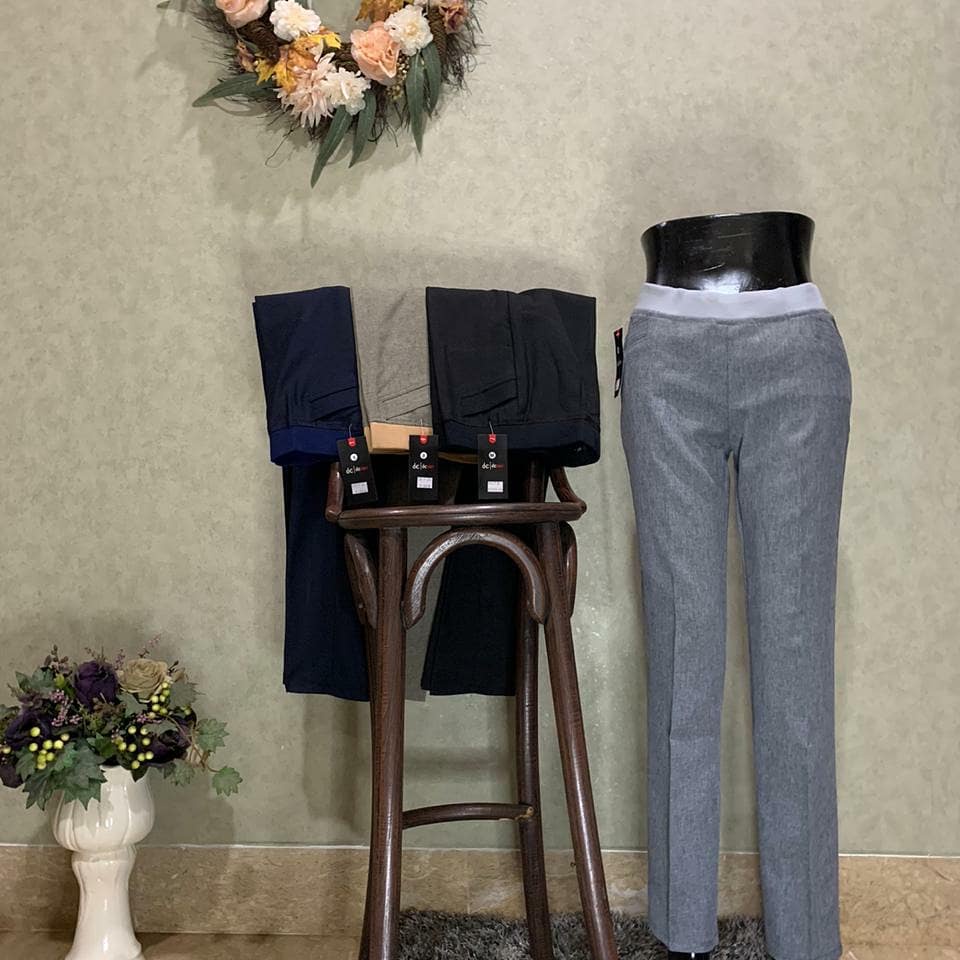 De Most dan De Mozza Rip/kolor Size S M L Xl 2L 3L 4L 5L/celana kerja wanita Kolor/Rip