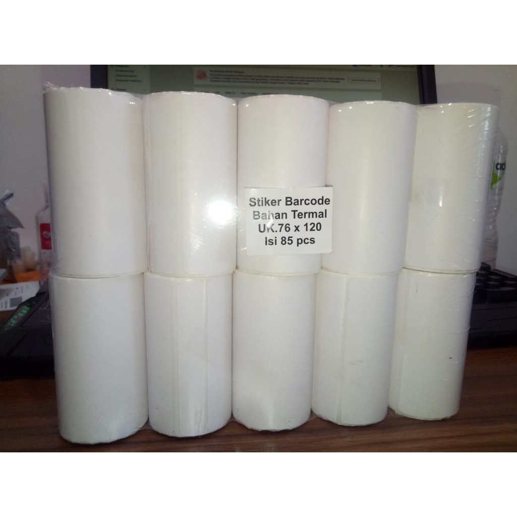 Label Thermal 76X120 isi 85 Stiker Resi Pengiriman Marketplace Toko Online Sticker GAP 1Line 300 805