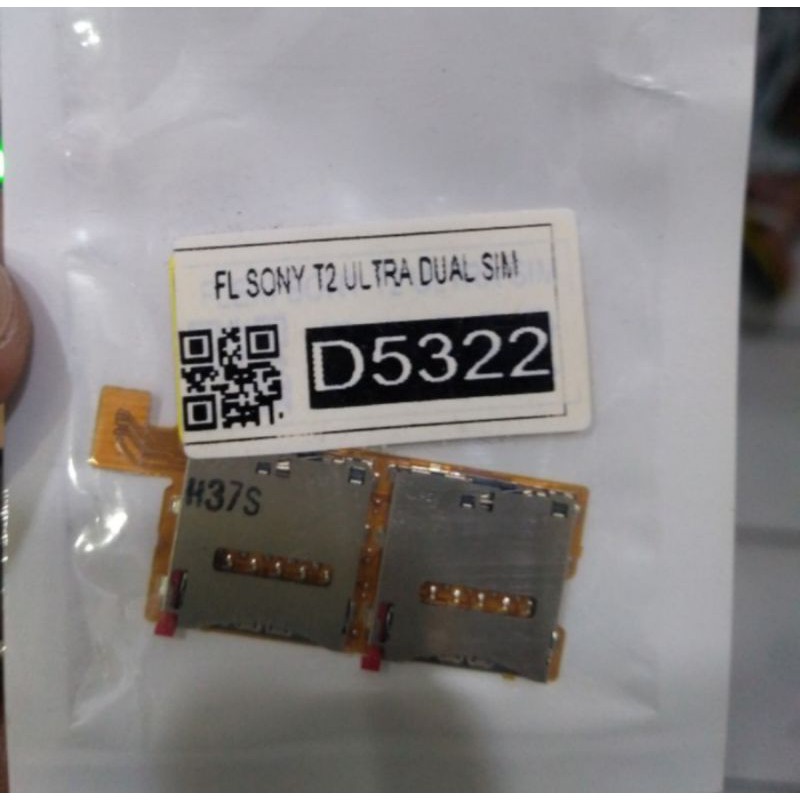 Connector Sim Sony Xperia T2 Ultra Dual Sim D5303 D5322 Ori