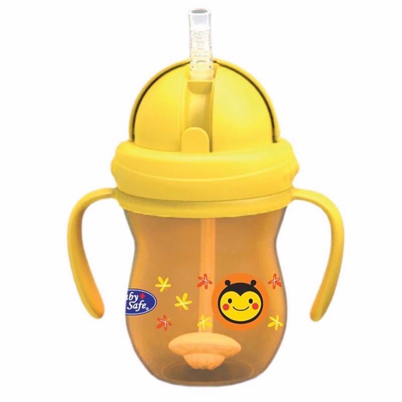 Baby Safe Cup with Straw 270ml  SK019 - Babysafe Botol Minum Anak sedotan dengan anti sedak - Botol Minum Bayi