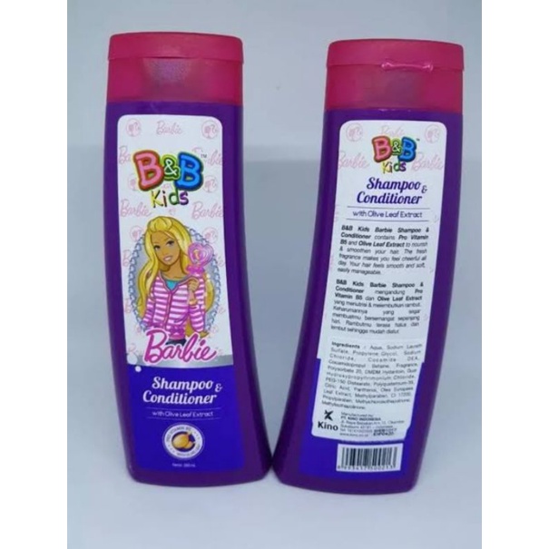 B&B Kids Barbie Shampoo& Conditioner 180ml
