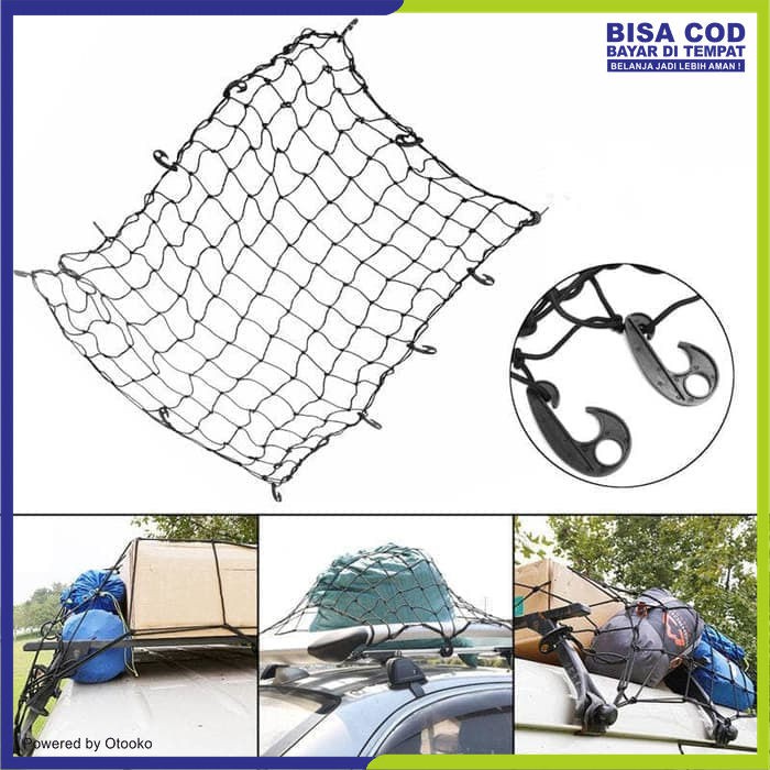 Cargo Net Atap Mobil Jaring Bagasi Barang Net Car Roof Bag Cargo Pack