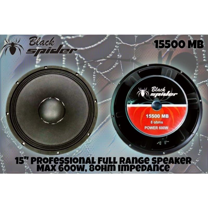 SPEAKER BLACK SPIDER 15 INCH SPIKER BLACK SPIDER 15500 MB ORIGINAL
