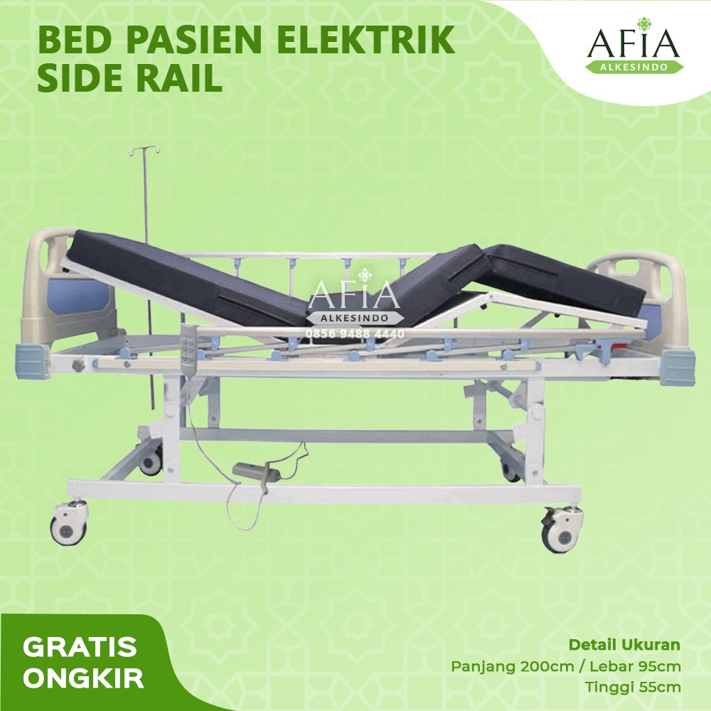 Bed Pasien elektrik 3 Crank / Ranjang Rumah Sakit