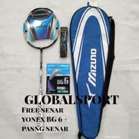 Raket Badminton MIZUNO CARBOSONIC 73 Free senar, cover, grip