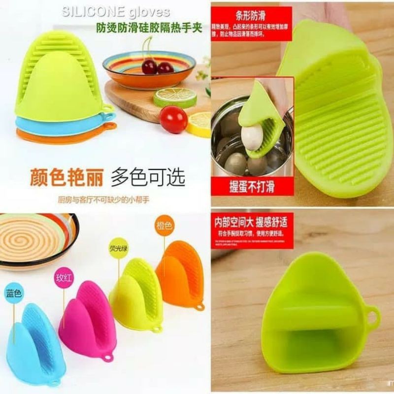 Pemegang Panci Anti Panas Sarung Tangan Silikon Silicone Glove Oven