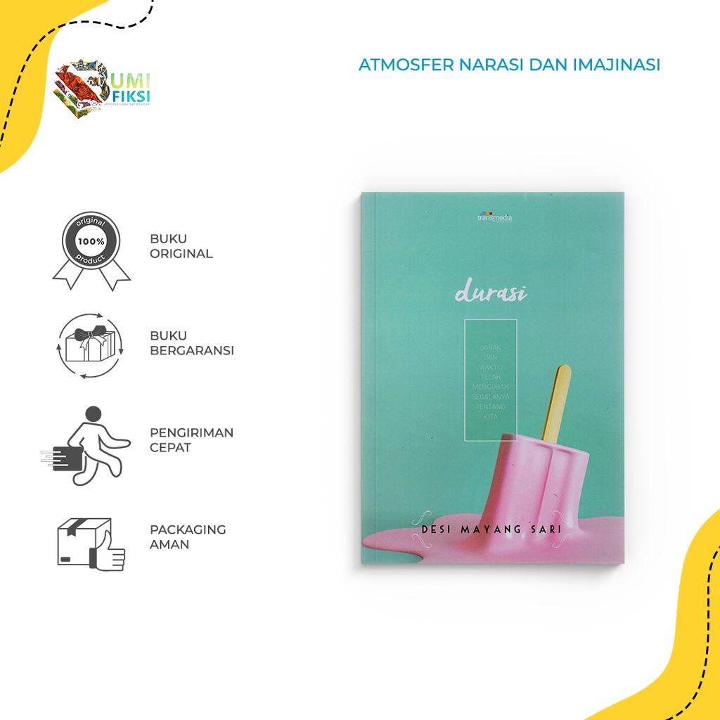 Buku Novel - Durasi - Desi Mayang Sari - Transmedia Pustaka - Bumifiksi