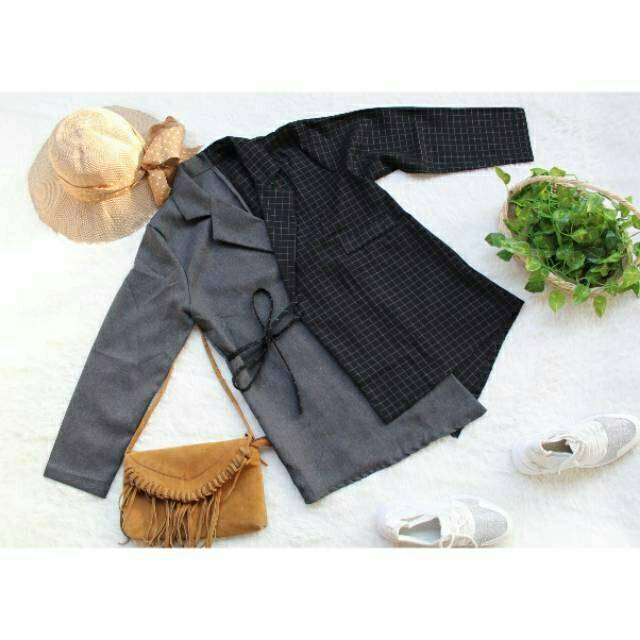 Outer Kimono Wanita Blazer Korean Style